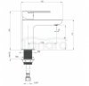 DEANTE - Bateria umywalkowa stojąca ALPINIA chrom  BGA_020M